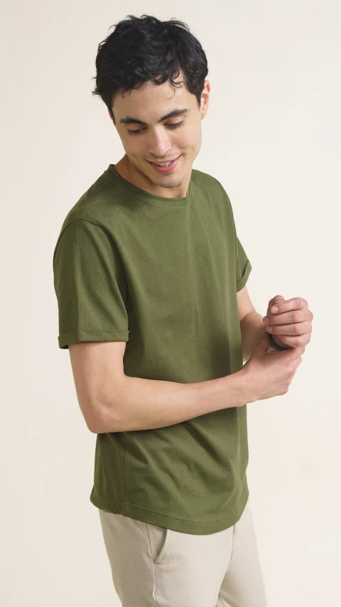 Constant All-Degree Pique T-Shirts Solid Evergreen