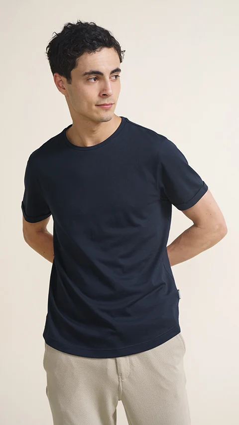 Constant All-Degree Pique T-Shirts Solid Nomad Navy