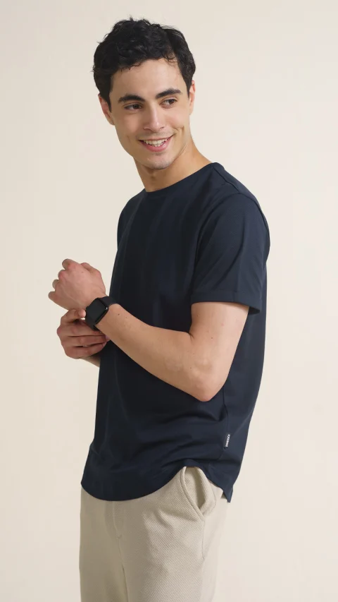 Constant All-Degree Pique T-Shirts Solid Nomad Navy