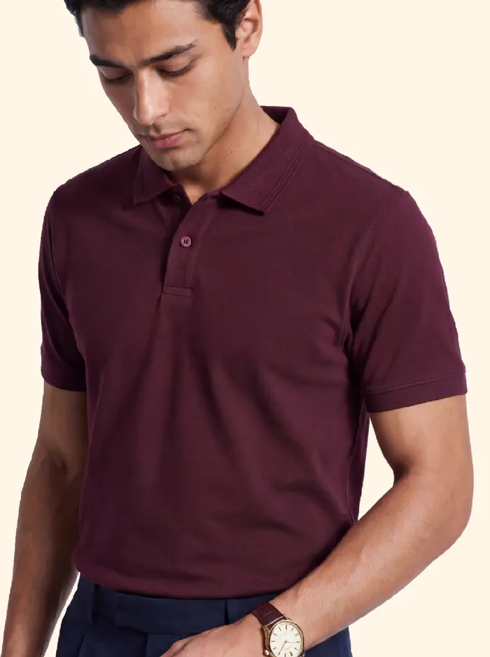 Constant All-Degree Pique Polo Loyal Maroon