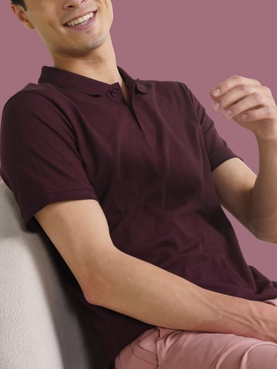 Constant All-Degree Pique Polo Loyal Maroon