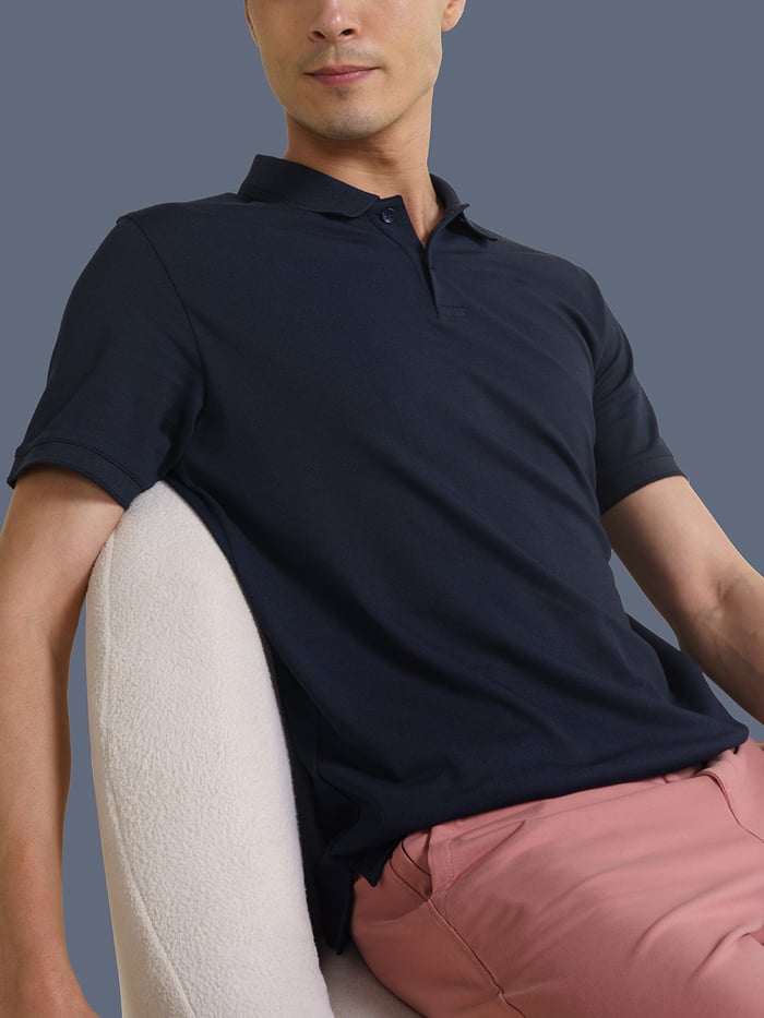 Constant All-Degree Pique Polo True Navy