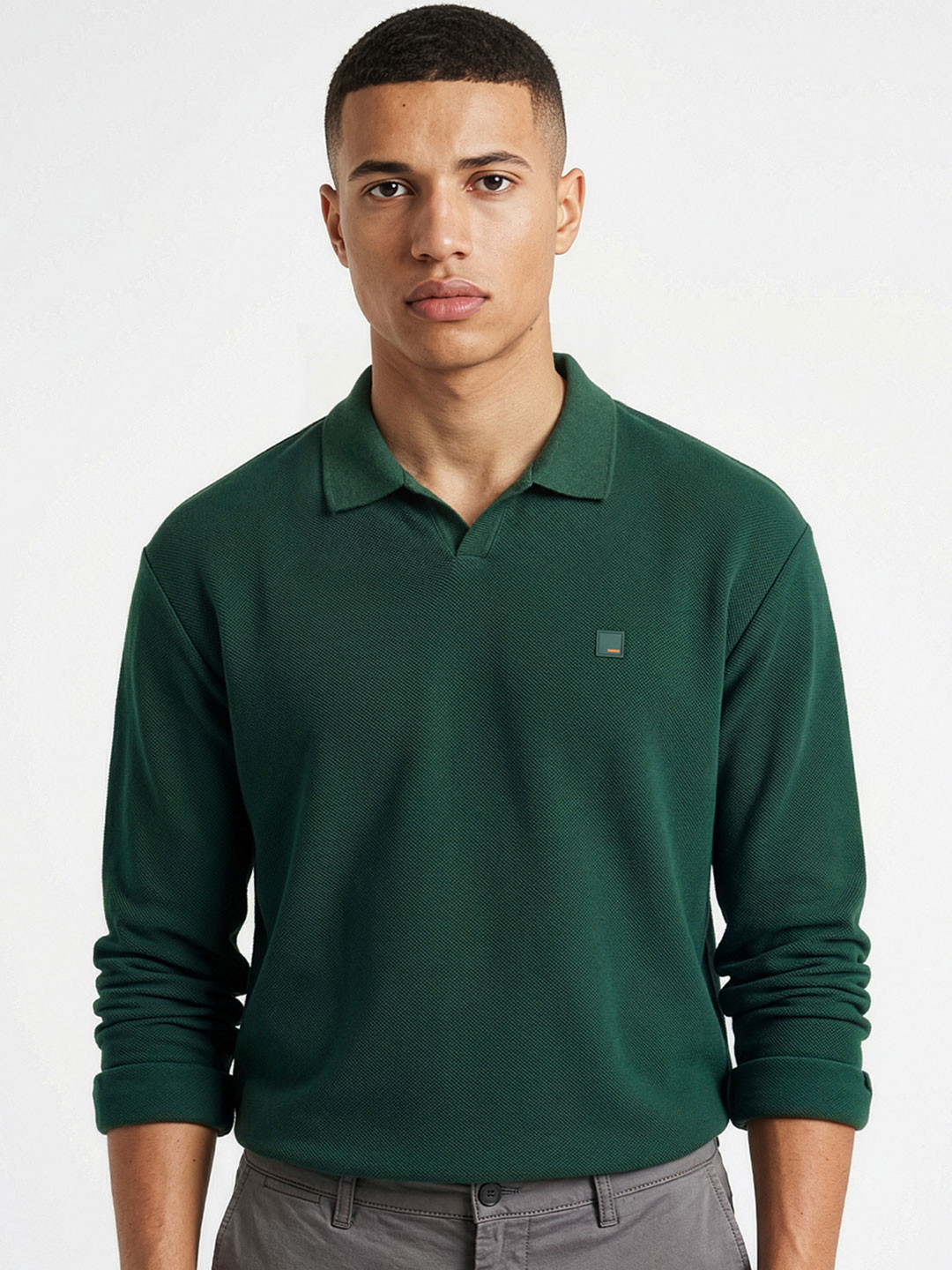 All Degree Full Sleeve Pique Polo Lodhi Green