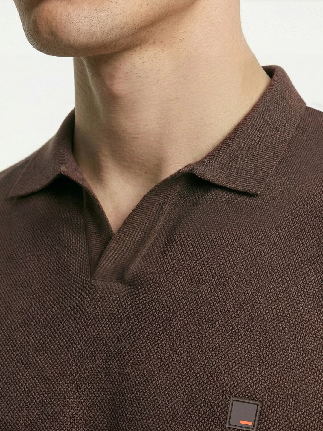 All Degree Full Sleeve Pique Polo Zion Brown | DaMENSCH