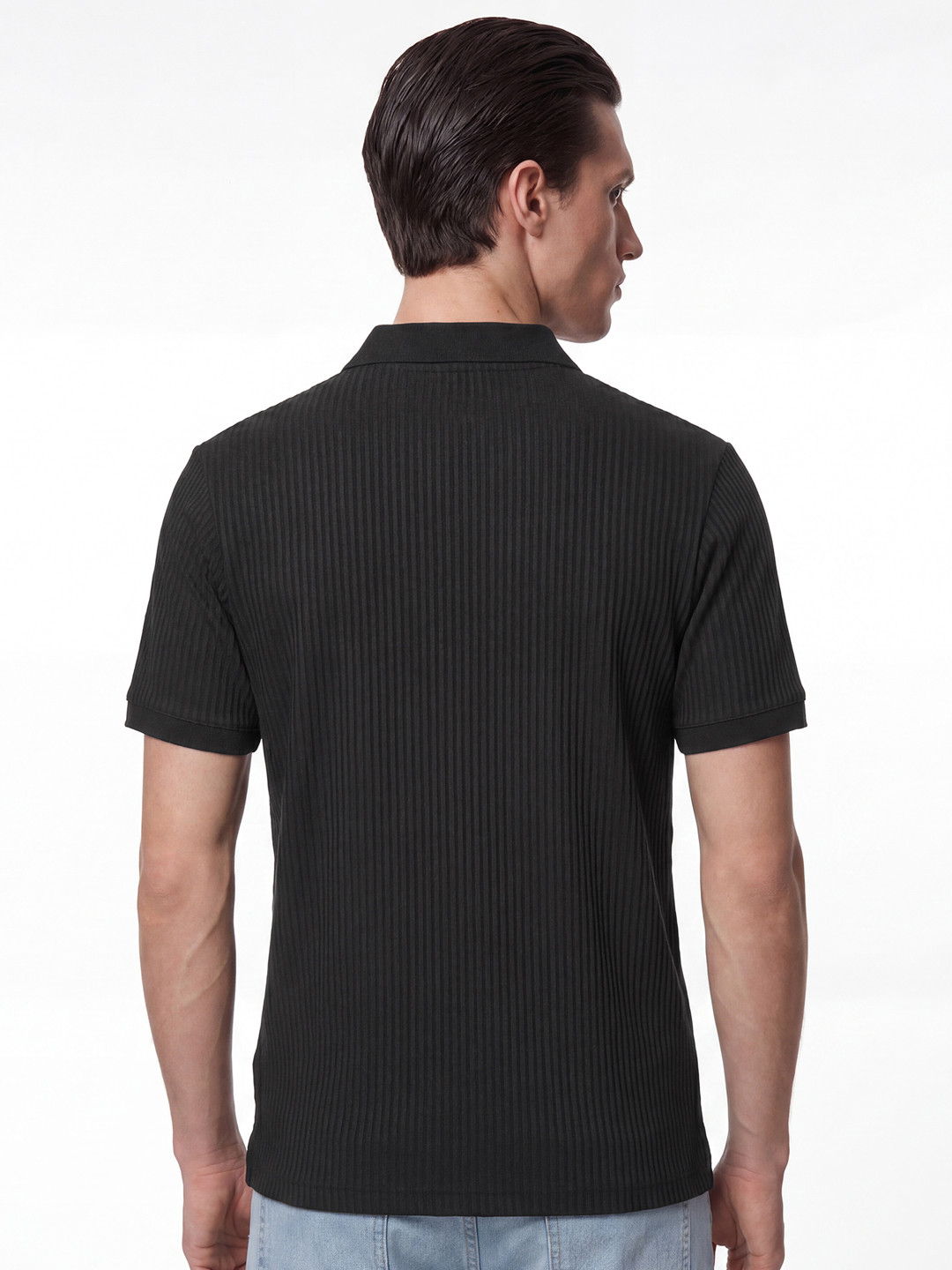 Striped Polos Night Black