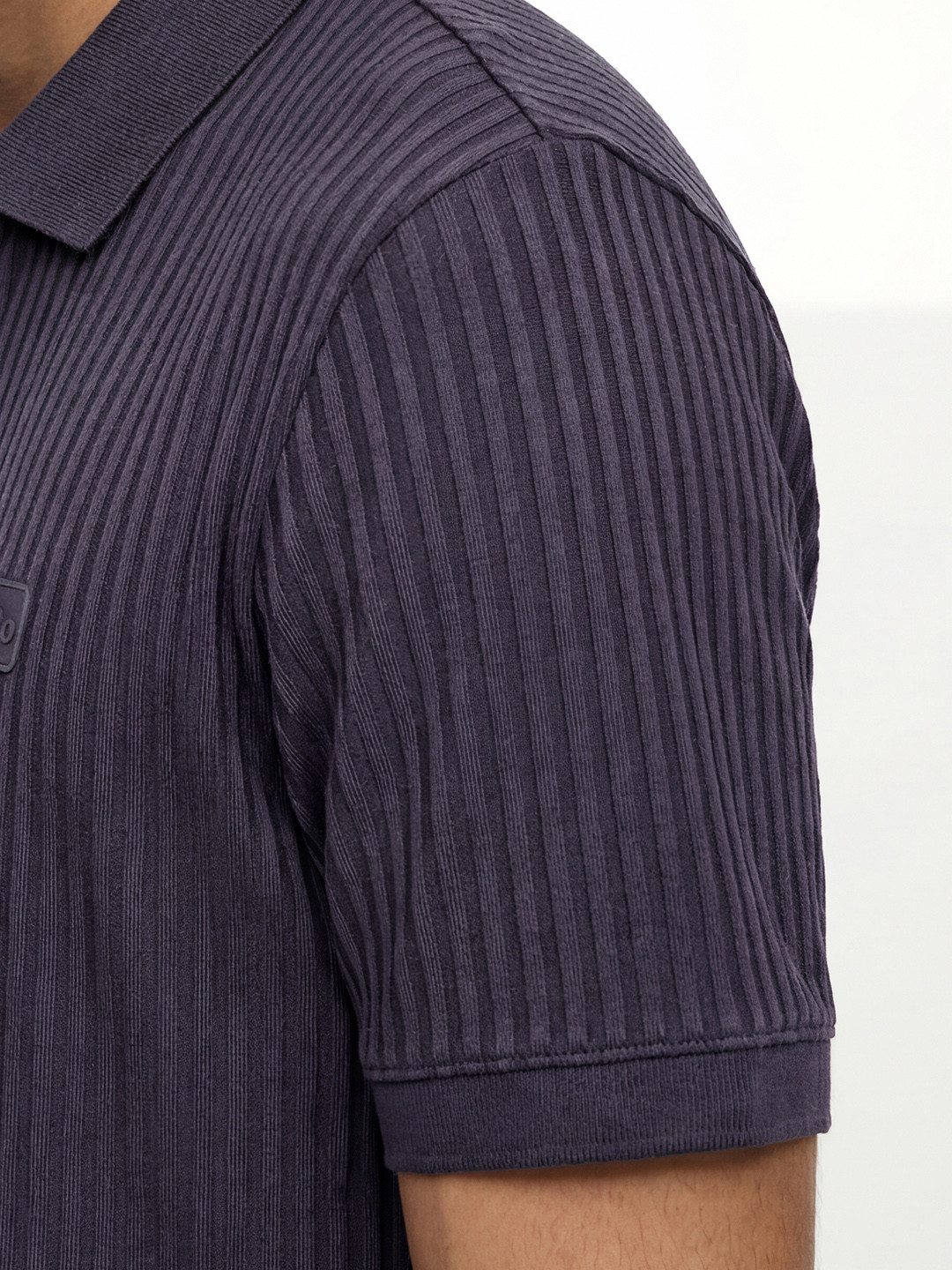 Striped Polos Plum Purple