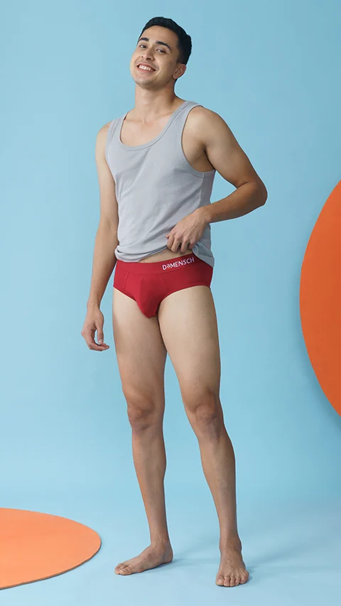 Deo-Soft Briefs Bold-Tango Red