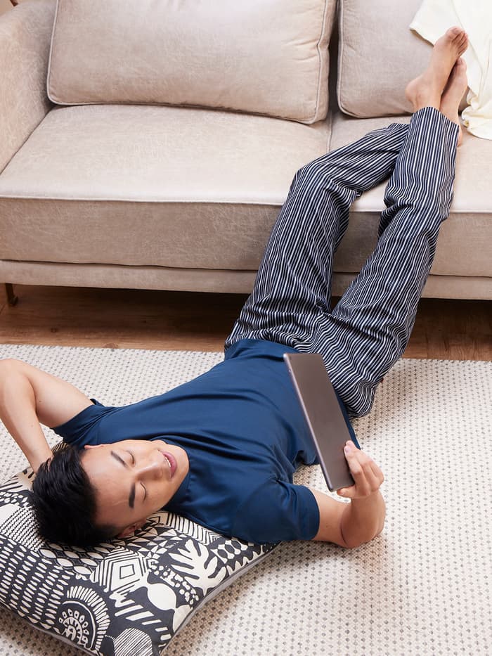 The Stretch Pyjama Pants Midnight Blue Stripes
