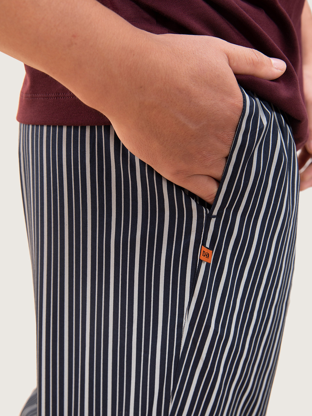 The Stretch Pyjama Pants Midnight Blue Stripes