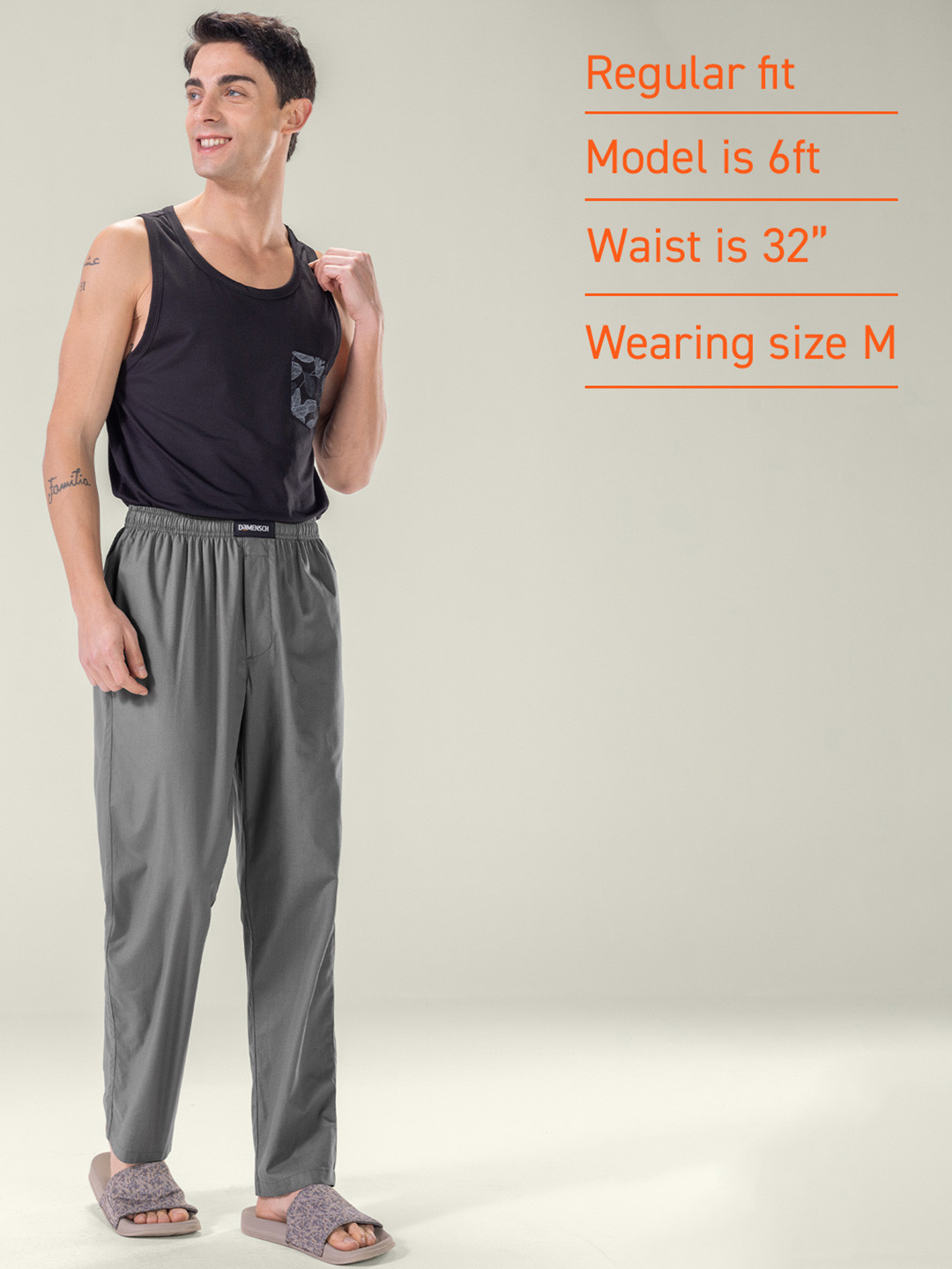 Breeeze Lounge Pyjama Las Grey