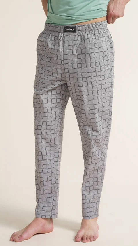 The Stretch Pyjama Pants Graphic Grey