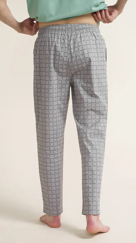 The Stretch Pyjama Pants Graphic Grey