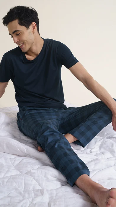 The Stretch Pyjama Pants Slumber Navy