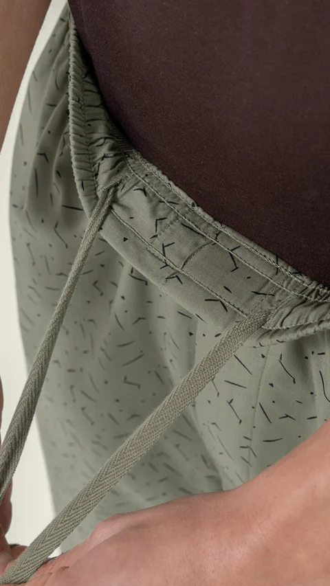 Relaxed Fit Pyjama Printed Dot Green 2XL