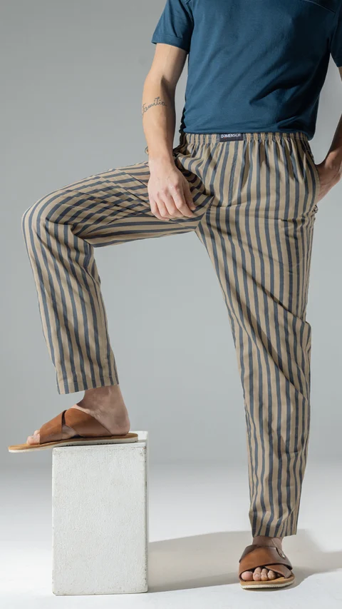Relaxed Fit Pyjama Printed Savvy Beige M