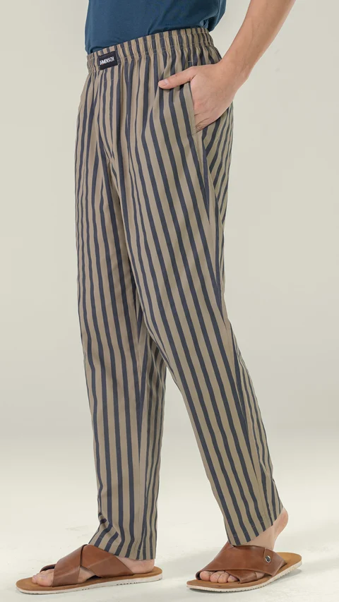 Relaxed Fit Pyjama Printed Savvy Beige M