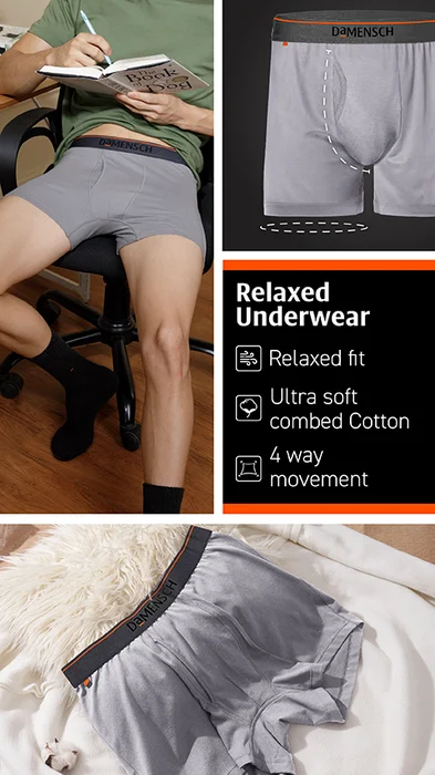 Relaxed Trunks Underwear Salt Gray