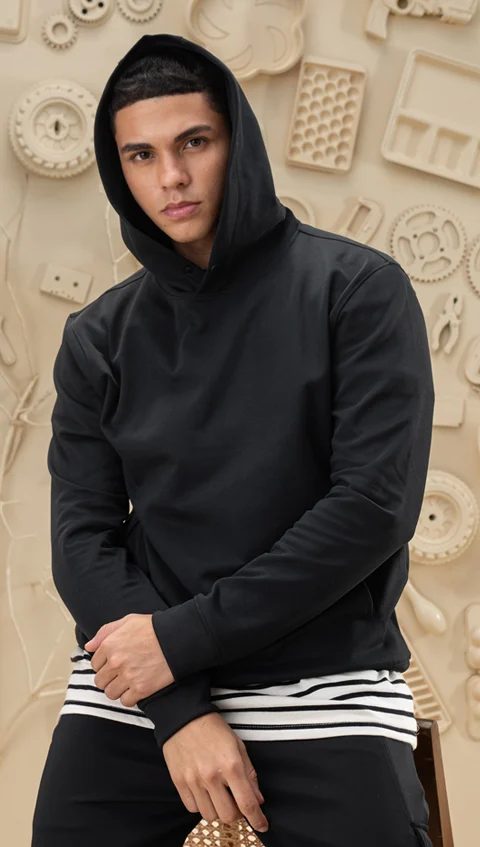 ReNEWd Closed Hoodie Eclipse Black