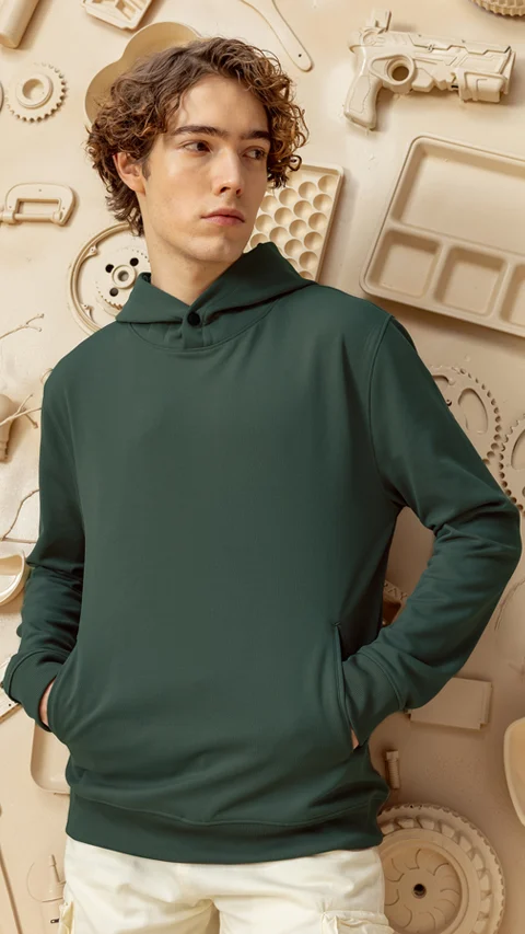 ReNEWd Closed Hoodie Lush Green