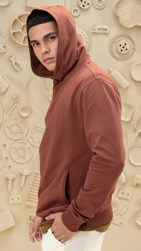 ReNEWd Closed Hoodie Rustic Red