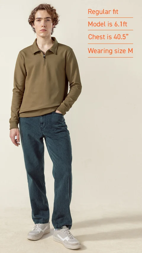 ReNEWd Collared Sweatshirt Woody Brown