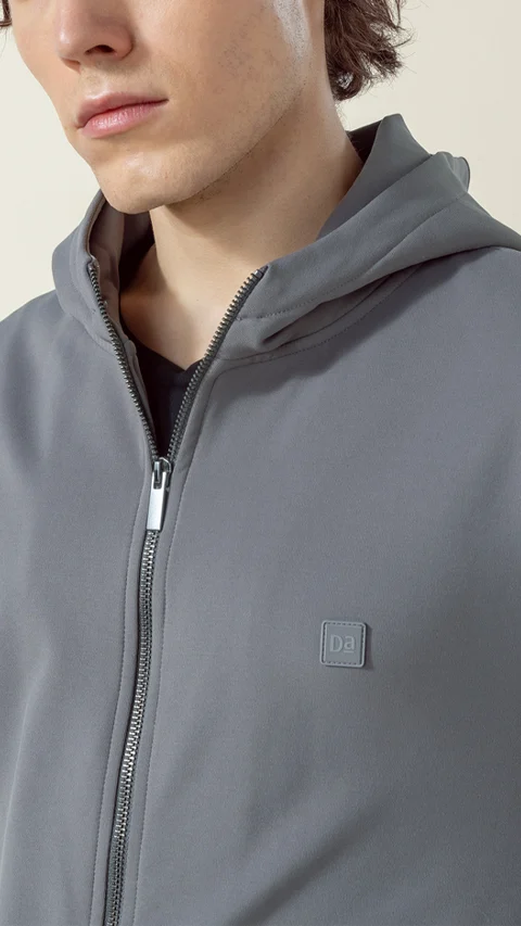 ReNEWd Zipper Hoodie City Grey