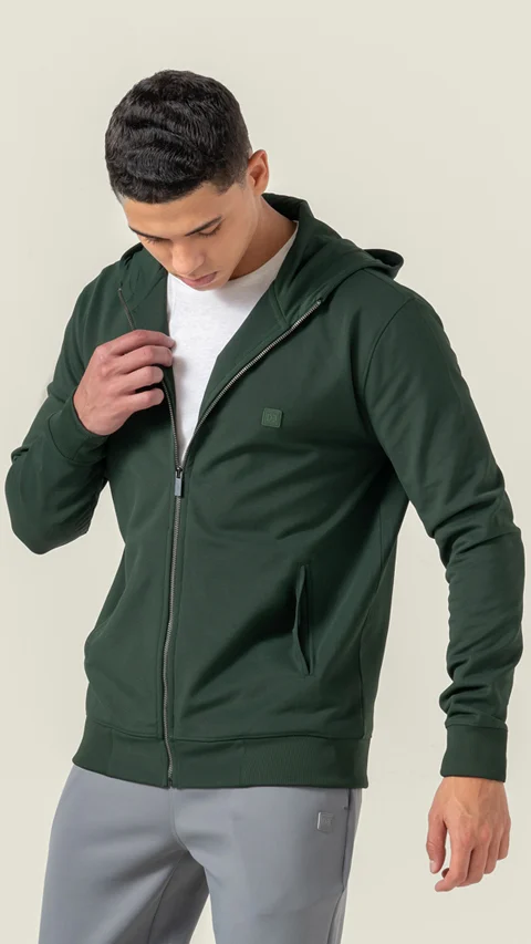 ReNEWd Zipper Hoodie Lush Green