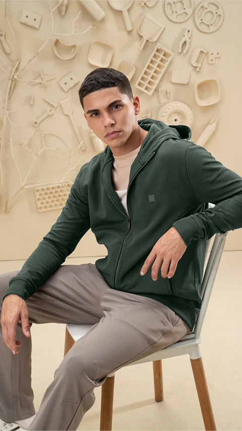 ReNEWd Zipper Hoodie Lush Green