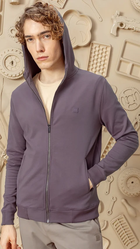 ReNEWd Zipper Hoodie Misty Plum