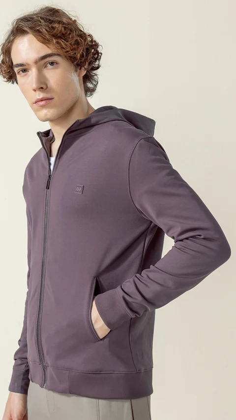 ReNEWd Zipper Hoodie Misty Plum