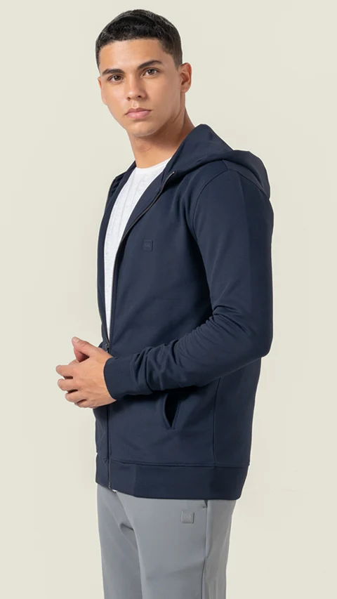 ReNEWd Zipper Hoodie Siren Navy