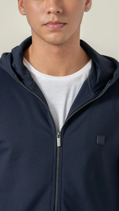 ReNEWd Zipper Hoodie Siren Navy