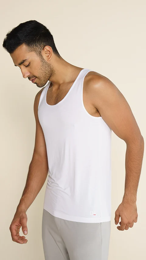 Neo-Skin Bamboo Vest Bright White