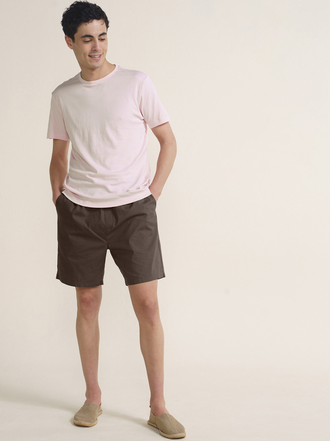Breeeze Ultra-Light Casual Lounge Shorts Coffee Brown