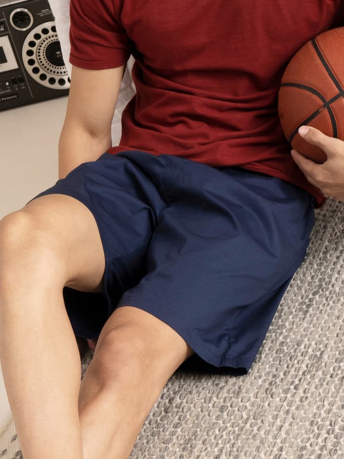 Breeeze Ultra-Light Casual Lounge Shorts Dressy Navy