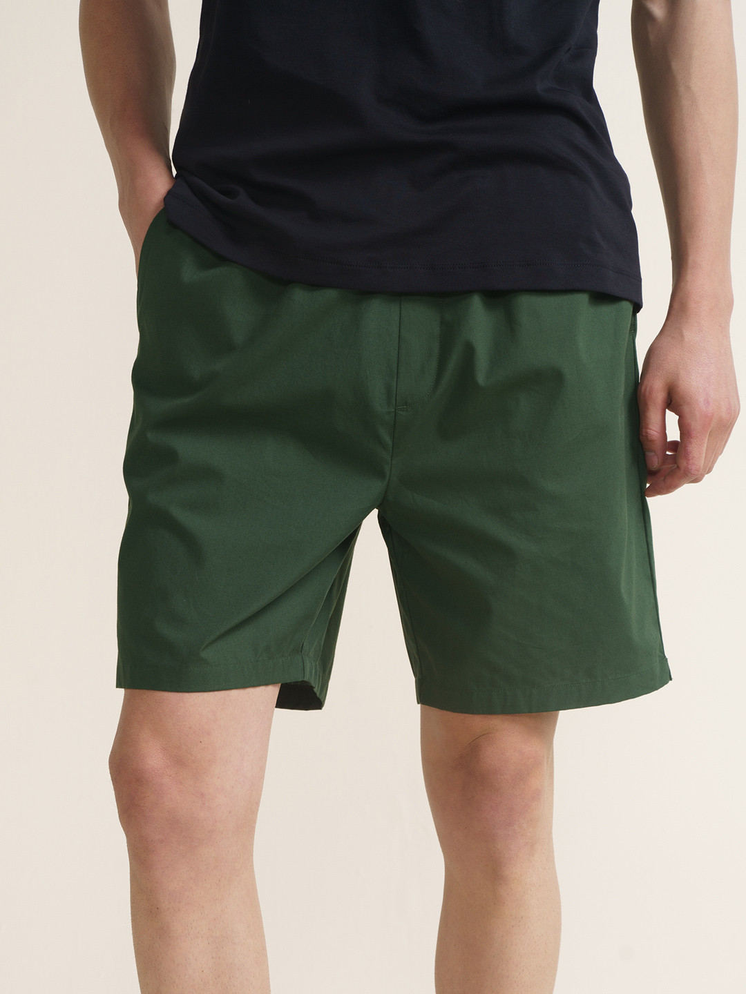 Breeeze Ultra-Light Casual Lounge Shorts Forest Green