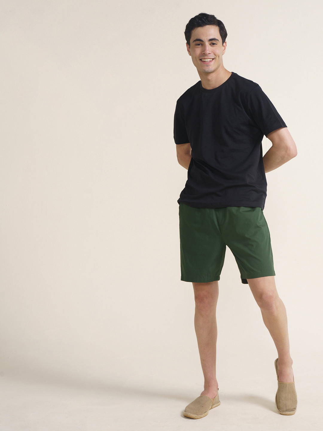 Breeeze Ultra-Light Casual Lounge Shorts Forest Green