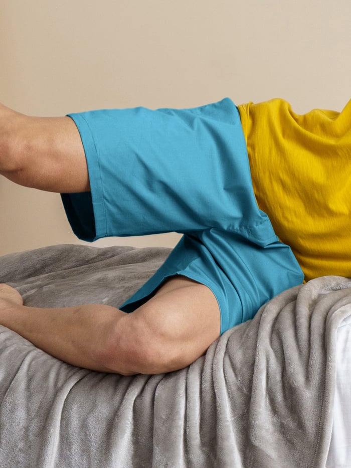 Breeeze Ultra-Light Casual Lounge Shorts Teal Haze