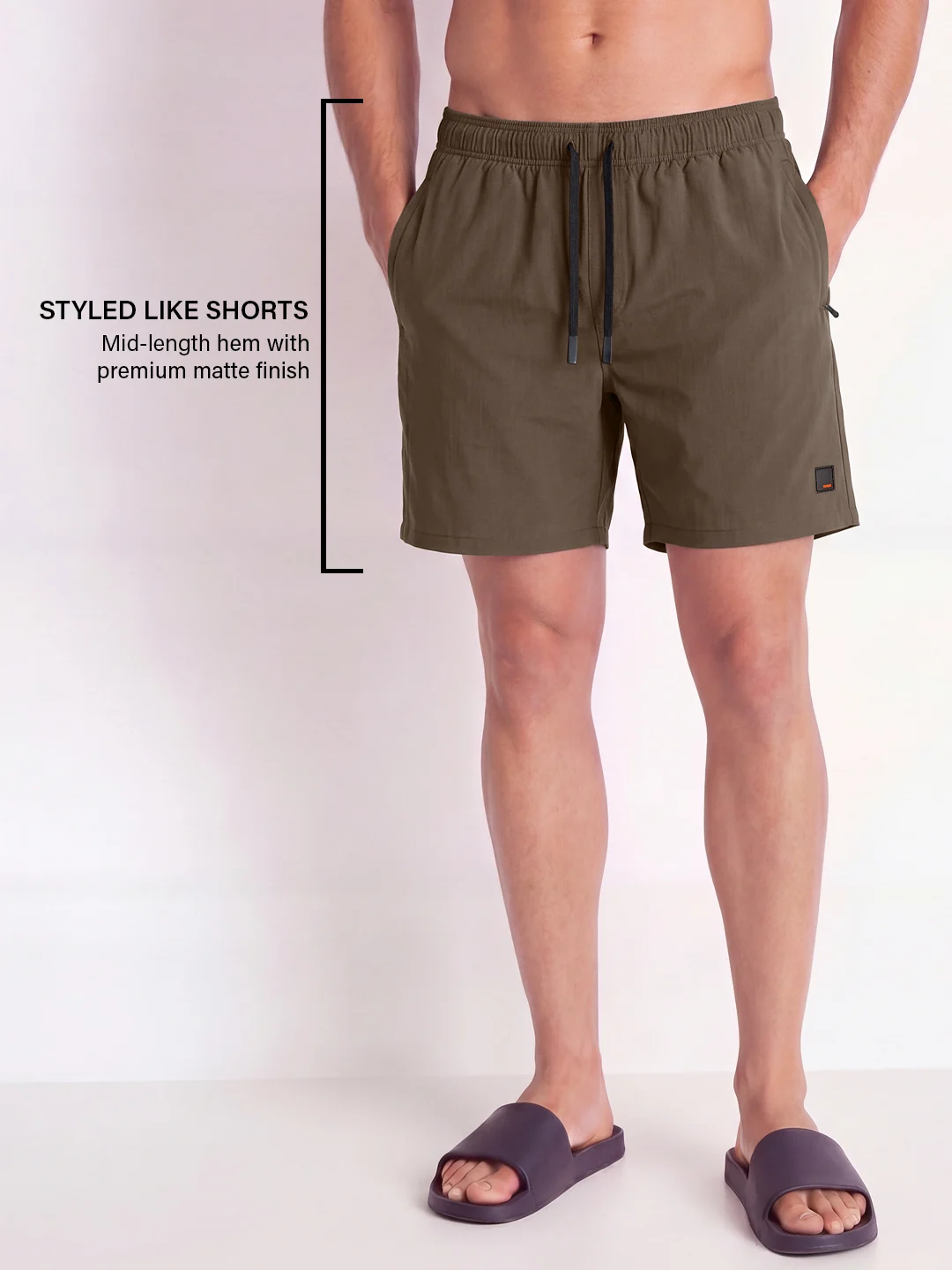 DaAqua Swim Shorts Pier Brown
