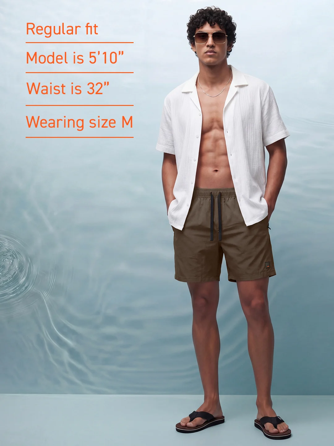 DaAqua Swim Shorts Pier Brown