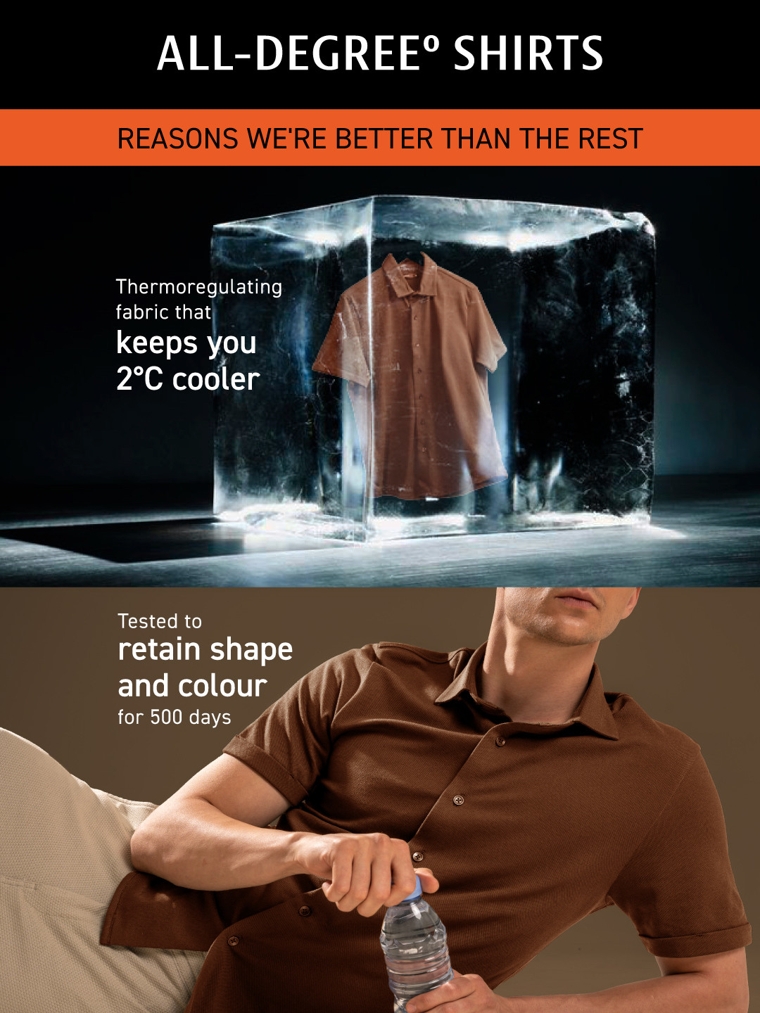 Constant All-Degree Pique Shirts Half Sleeves Ivory White