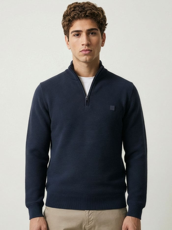 ReNEWd Ottoman Half-Zip Sweatshirts Nomad Navy