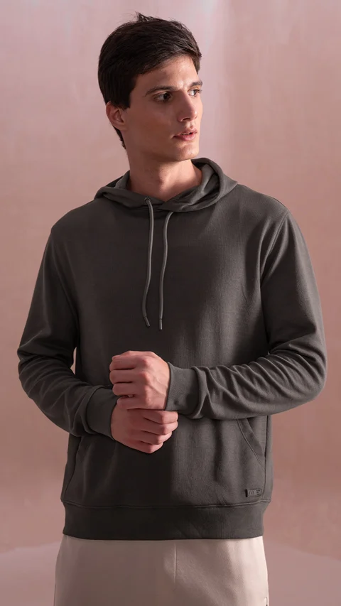 Statement Elemental Closed Hoodie Charcoal Dust