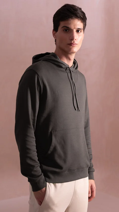 Statement Elemental Closed Hoodie Charcoal Dust