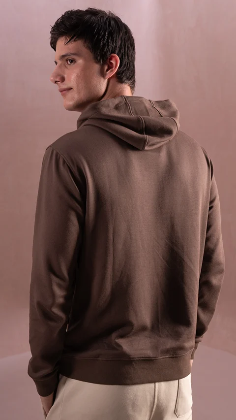 Statement Elemental Closed Hoodie Fudge Brown