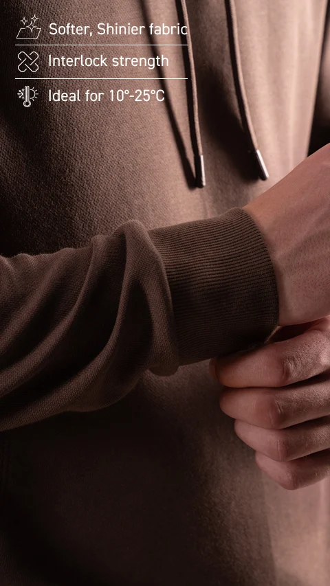 Statement Elemental Closed Hoodie Fudge Brown
