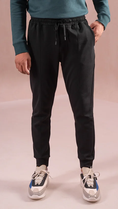Statement Elemental Knit Jogger Jet Black