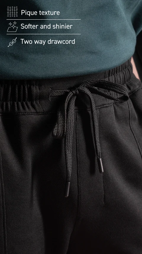 Statement Elemental Knit Jogger Jet Black