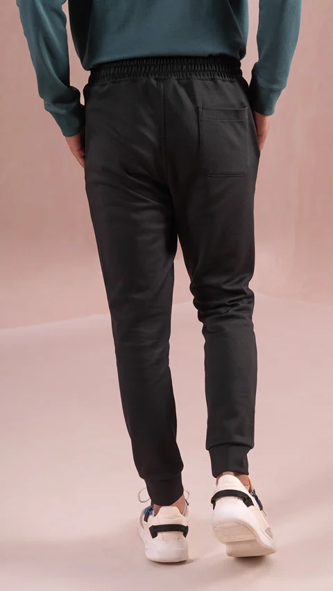 Statement Elemental Knit Jogger Jet Black