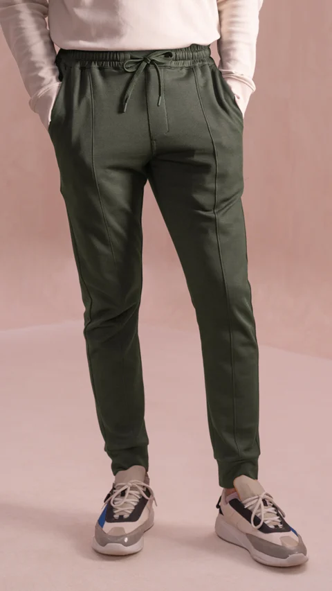 Statement Elemental Knit Jogger Olive Green